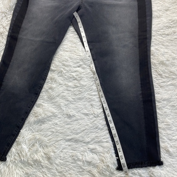 LANE BRYANT High Rise Raw Hem Skinny Jeans - Picture 6 of 10